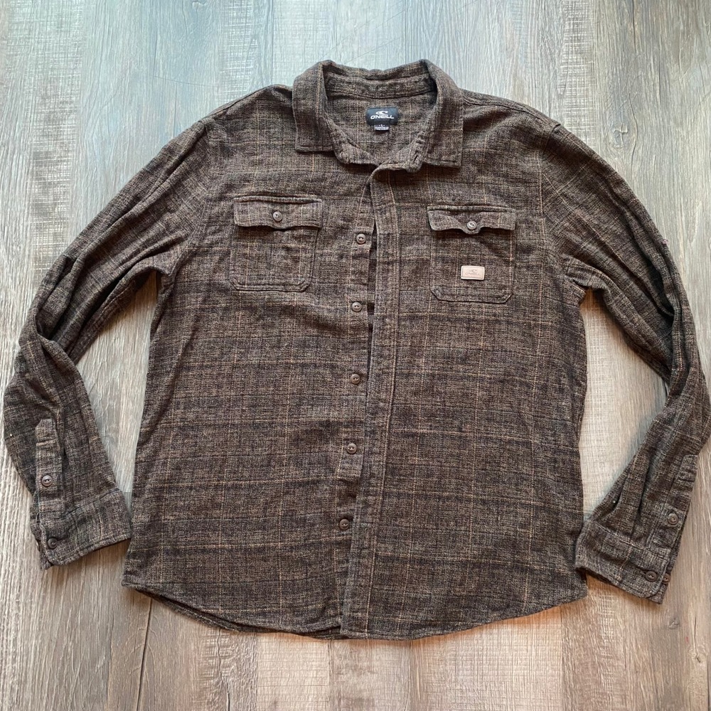 O'Neill Men's Davies Flannel Button Shirt - Brown